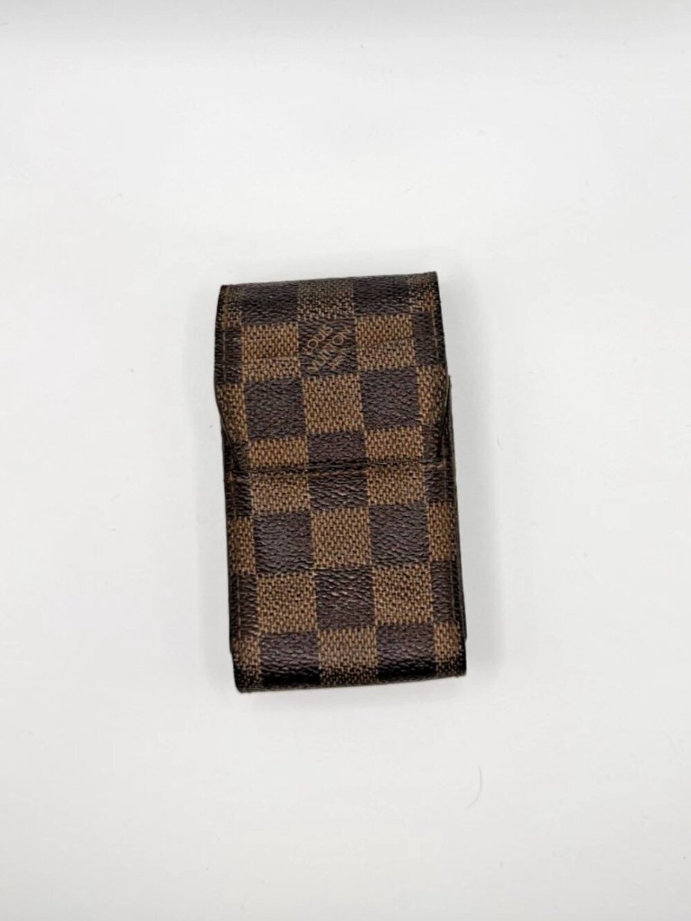 LOUIS VUITTON DAMIER EBENE ETUI CIGARETTE/MOBILE CASE HOLDER - NO COA